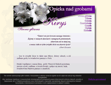 Tablet Screenshot of opieka-nad-grobami.com.pl